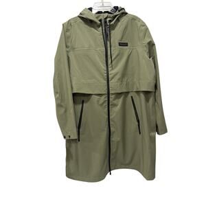 Timberland Women's Trench/Rain Coat - Color: Army Green - Size XL